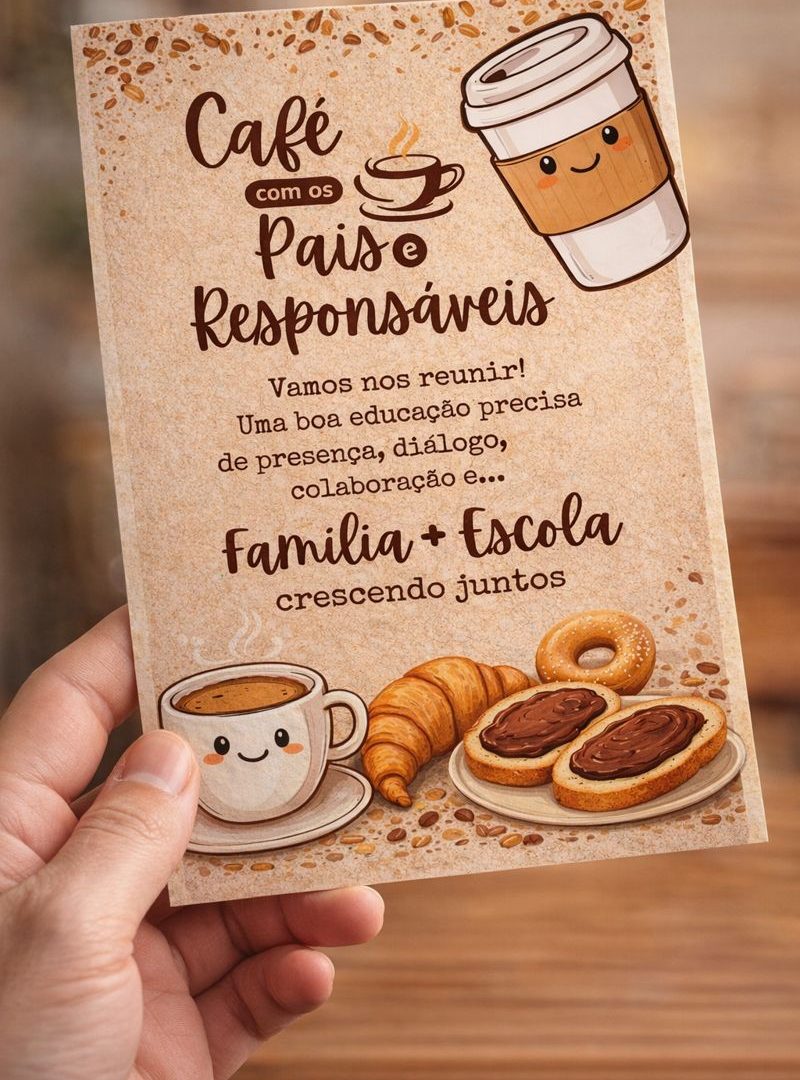 LEMBRANCINHA REUNIÃO CAFÉ COM OS PAIS