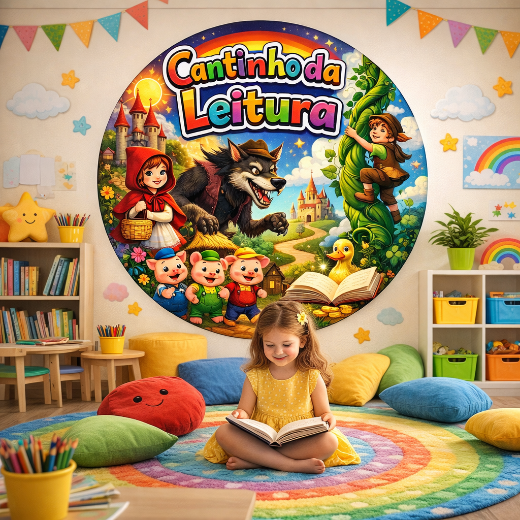 PAINEL CANTINHO DA LEITURA CONTOS CLÁSSICOS