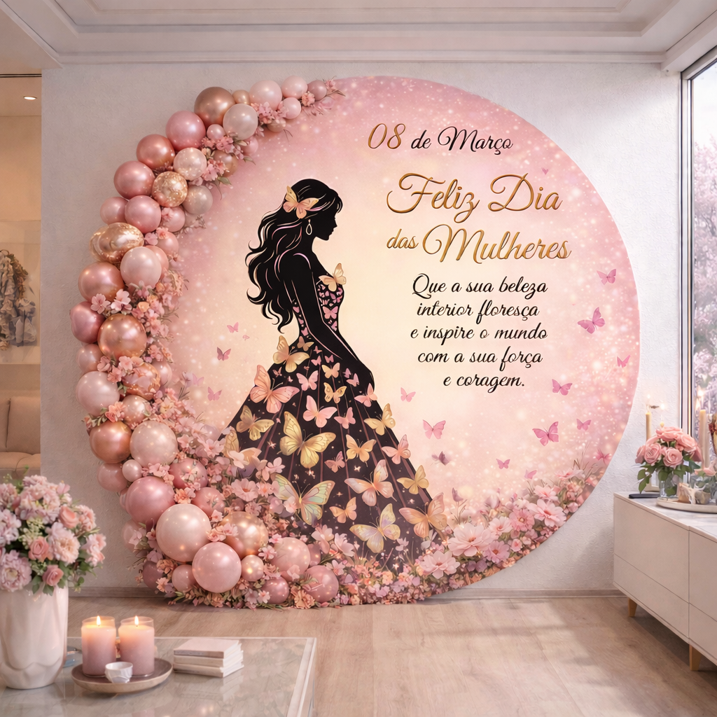 PAINEL DIA DAS MULHERES FLORES