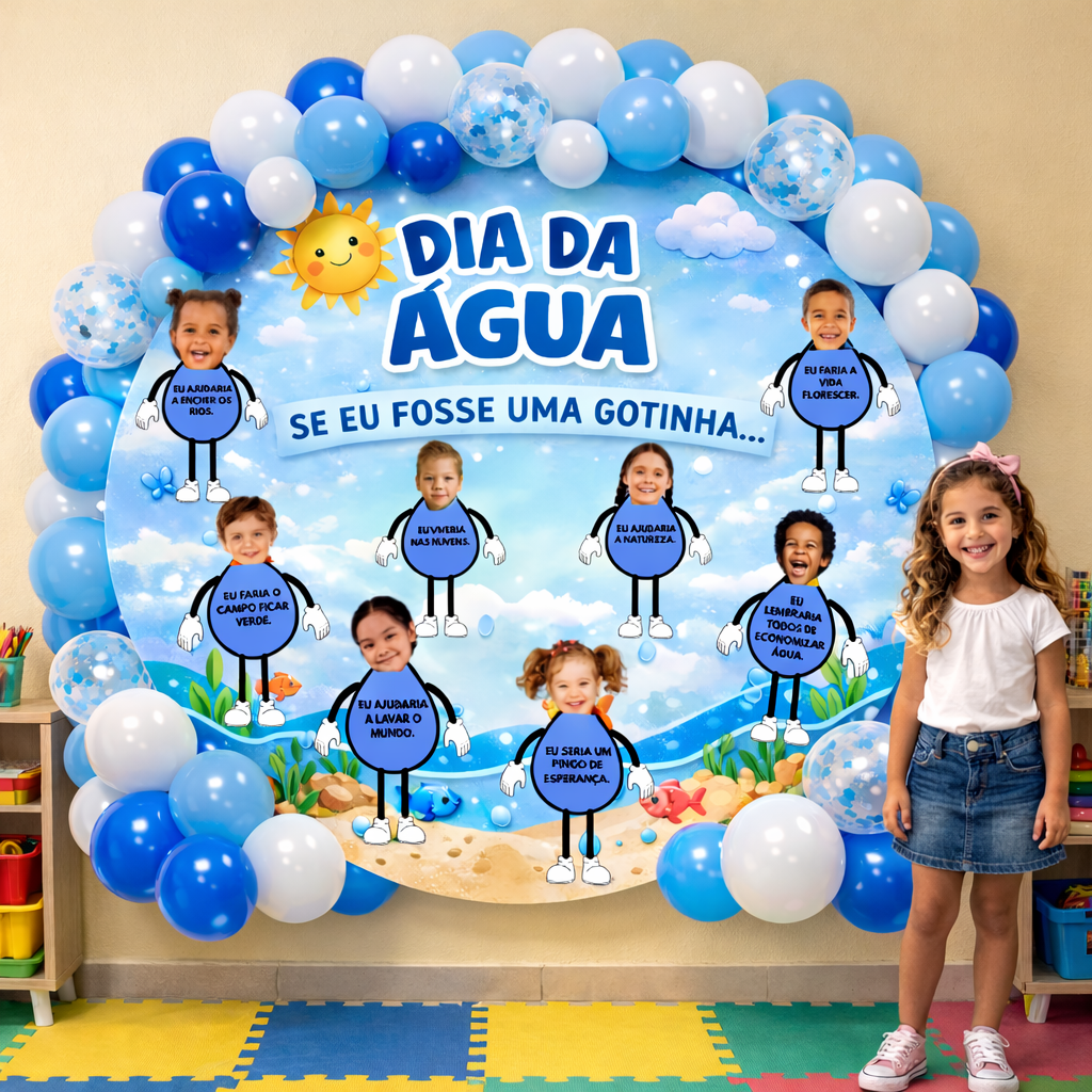 PAINEL DIA DA ÁGUA GOTINHA