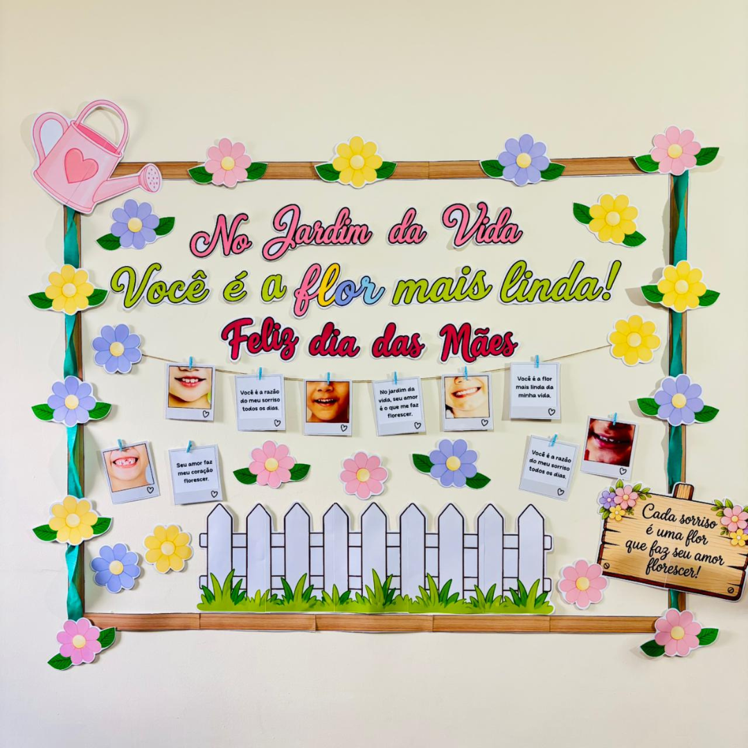 PAINEL FLORES DIA DAS MÃES
