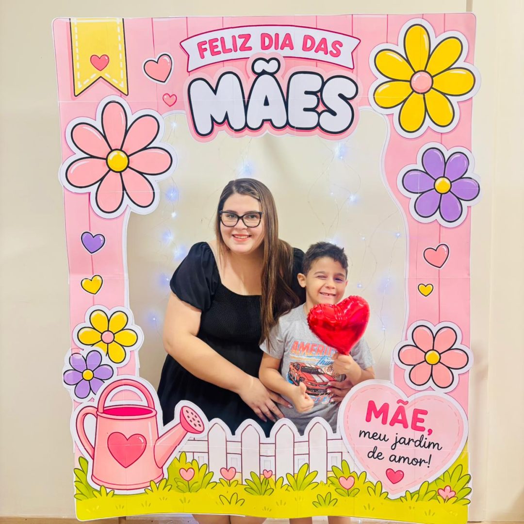 QUADRO PARA FOTO MÃE JARDIM DE AMOR