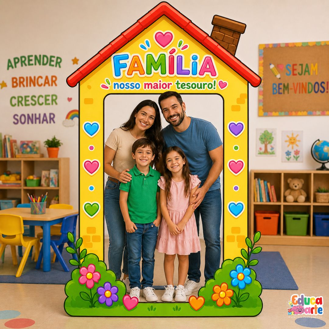 QUADRO PARA FOTO DIA DA FAMÍLIA