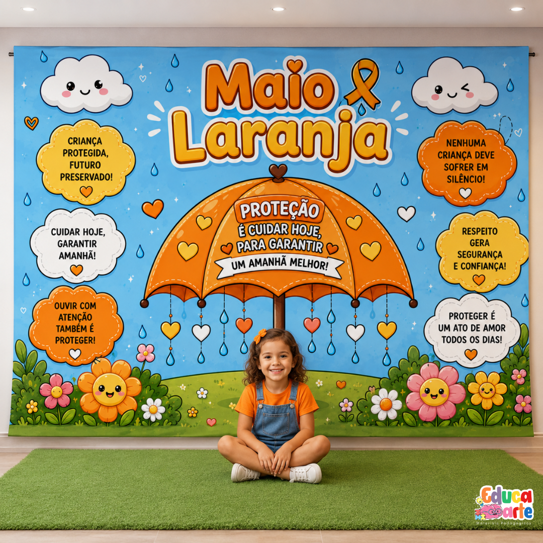 PAINEL PROTEÇÃO MAIO LARANJA