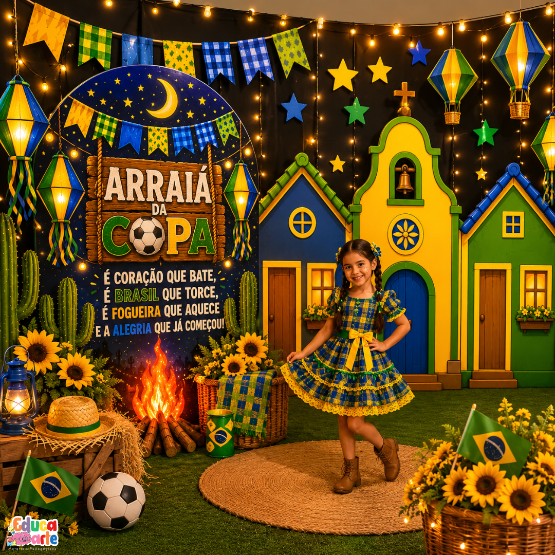 PAINEL CENÁRIO ARRAIÁ COPA