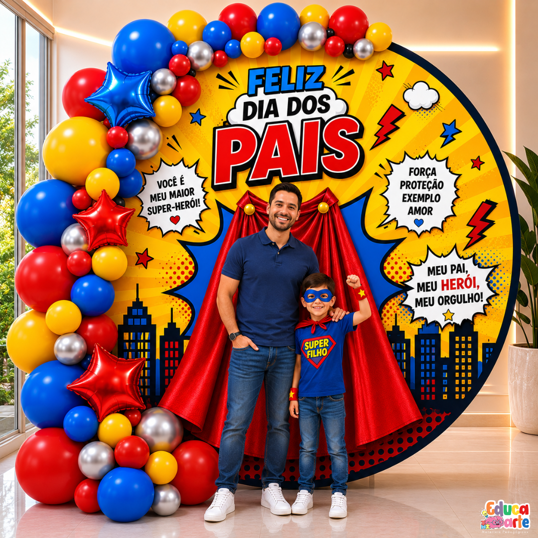 PAINEL DIA DOS PAIS HERÓI
