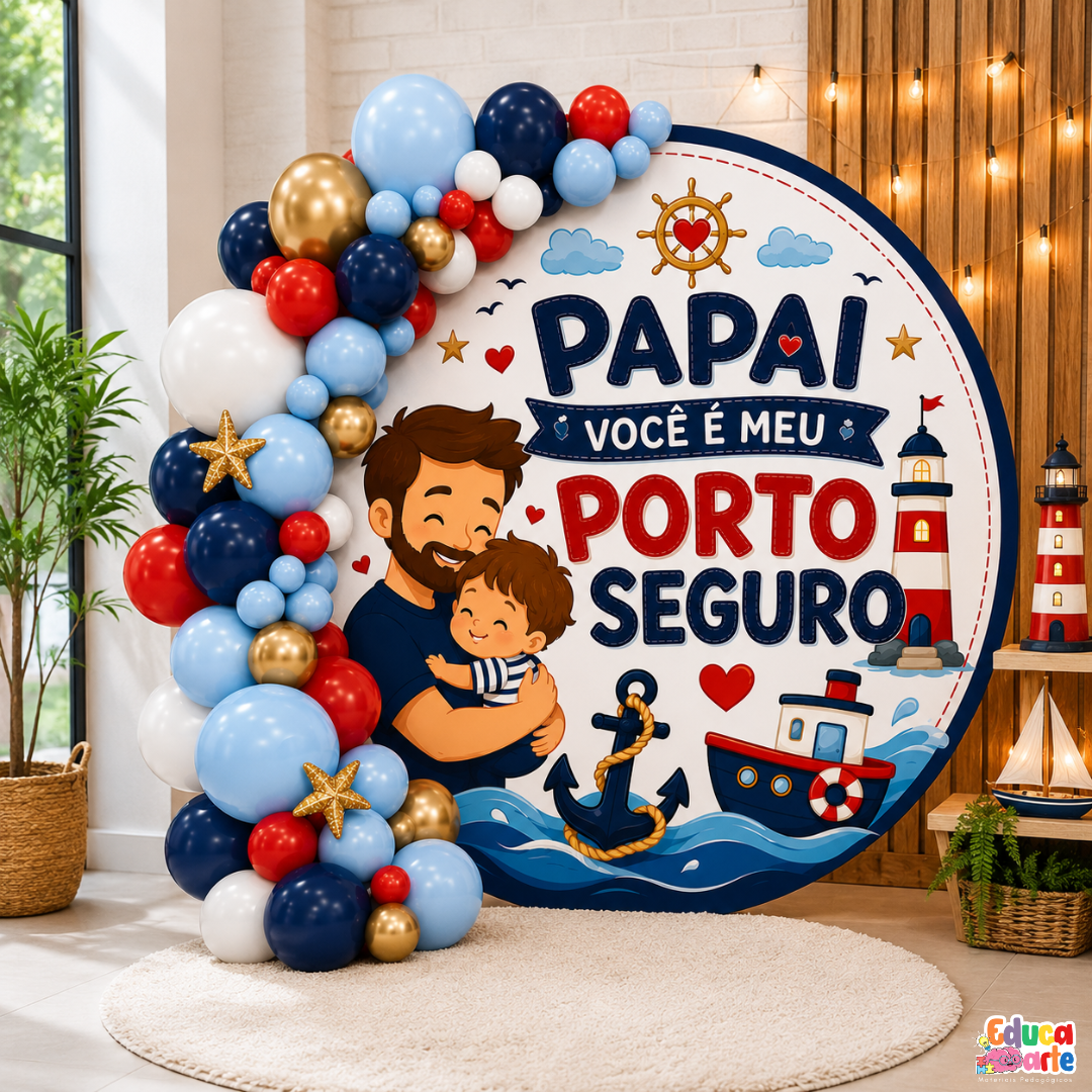 PAINEL DIA DOS PAIS MEU PORTO SEGURO