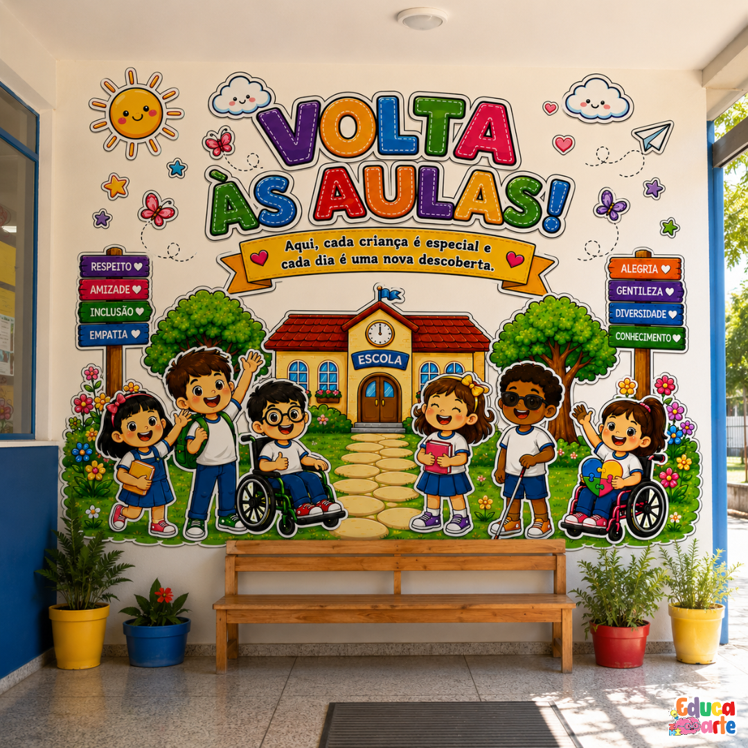 PAINEL VOLTA ÁS AULAS INCLUSÃO