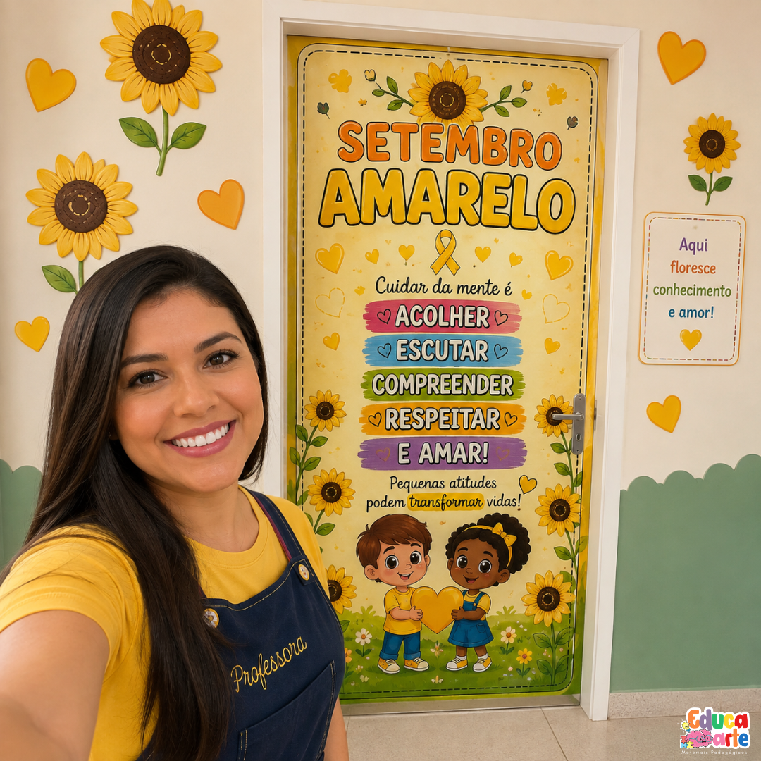 PAINEL DE PORTA SETEMBRO AMARELO