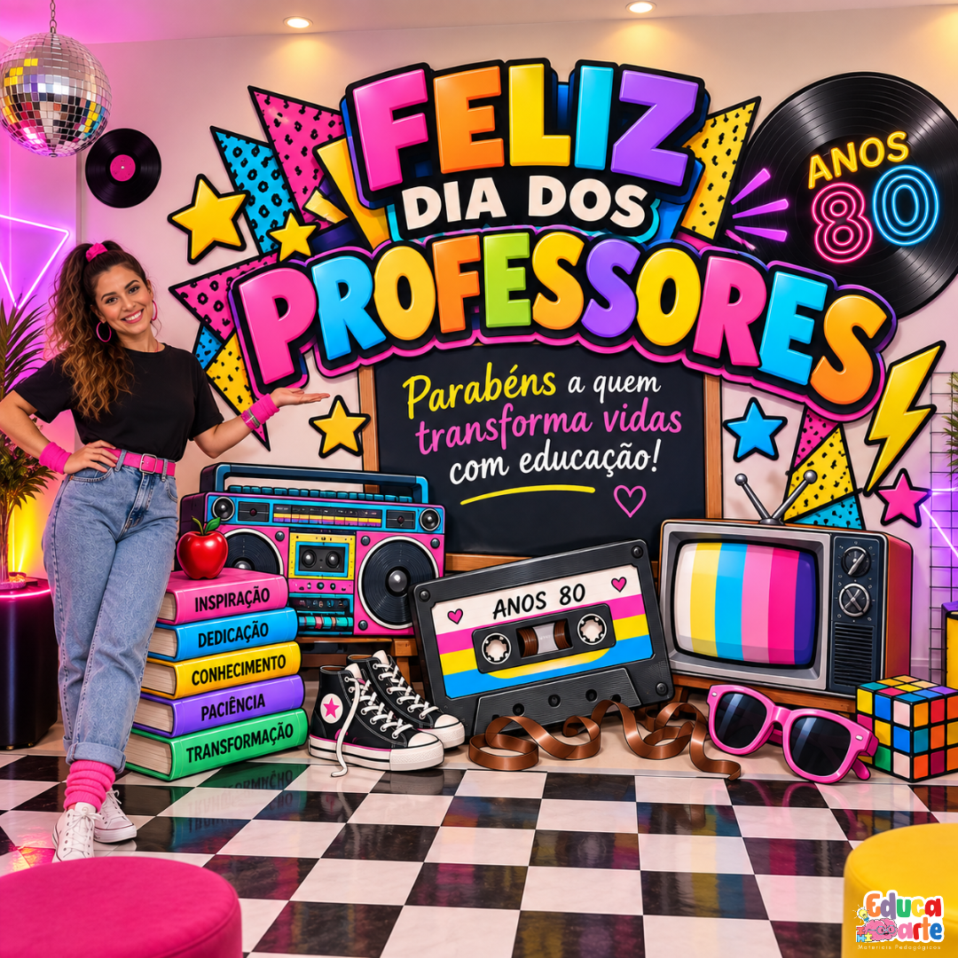PAINEL DIA DOS PROFESSORES ANOS 80